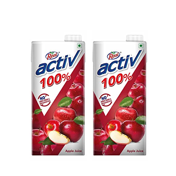 Real Activ 100% Apple Juice - Pack of 2